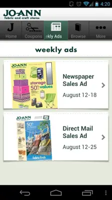 Jo-Ann android App screenshot 2